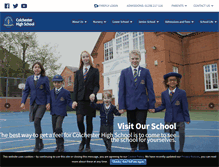 Tablet Screenshot of colchesterhighschool.co.uk